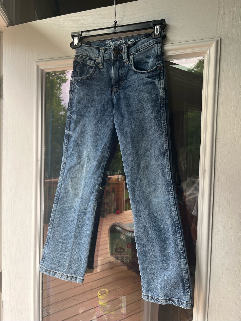 Wrangler Retro Light Wash Relaxed Boot-Leg Jeans - Blue